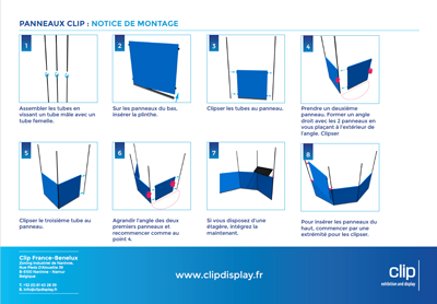 notice montage panneaux clip